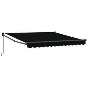 vidaXL Toldo Manual Negro 300 x 250 x 165 cm Poli&eacute;ster