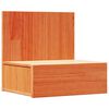 vidaXL Mesita de Noche con caj&oacute;n Marr&oacute;n cera 42 x 32,5 x 40 cm