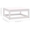 vidaXL Juego de muebles de jard&iacute;n 9 pzas y cojines madera maciza pino