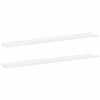 vidaXL Estantes de pared 2 unidades blanco brillo 100x9x3 cm