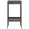 vidaXL Taburetes de cocina 2 uds madera maciza pino gris 40x36x75 cm