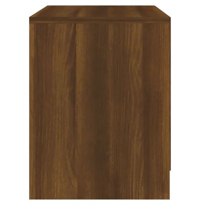 vidaXL Mesita de noche madera ingeniería marrón roble 45x34,5x44,5 cm
