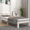 vidaXL Estructura de cama individual sin colch&oacute;n blanco 75x190 cm