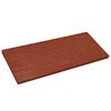 vidaXL Piedra decorativa 6 pcs Rojo 60,5 x 25 x 2 cm Goma
