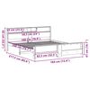 vidaXL Estructura de cama 180 x 200 cm Madera de ingenier&iacute;a