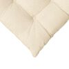 vidaXL Cojines para asiento 4 pcs Crema 40 x 40 x 6 cm Tela de pana