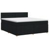 vidaXL Cama box spring con colch&oacute;n Negro 160 x 200 cm Tela