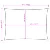 vidaXL Toldo de vela rectangular tela Oxford amarillo 3x4,5 m