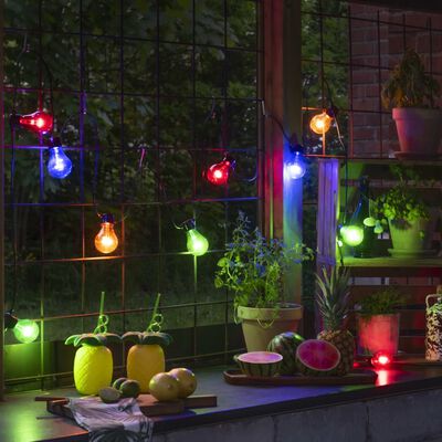 KONSTSMIDE Luces de fiesta con 10 lámparas multicolor