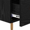 vidaXL Mesita de Noche con caj&oacute;n 2 pcs Negro 40 x 35 x 47,5 cm