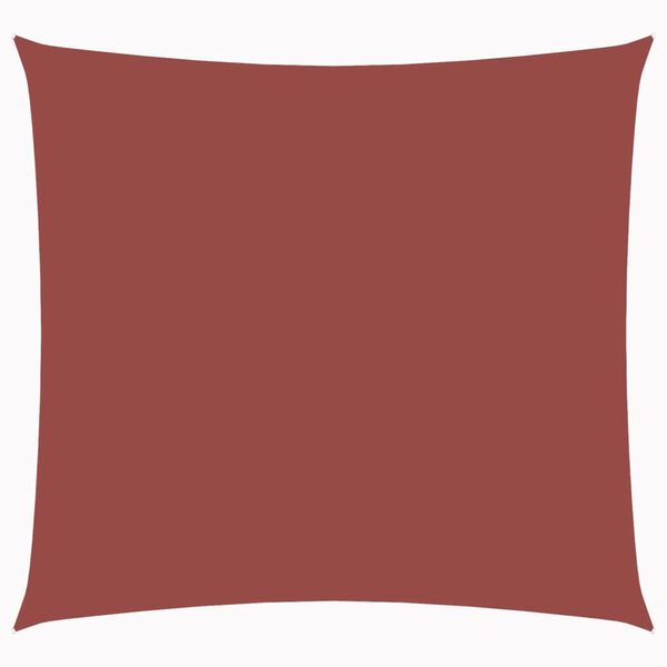vidaXL Toldo de vela cuadrado tela Oxford terracota 3,6x3,6 m