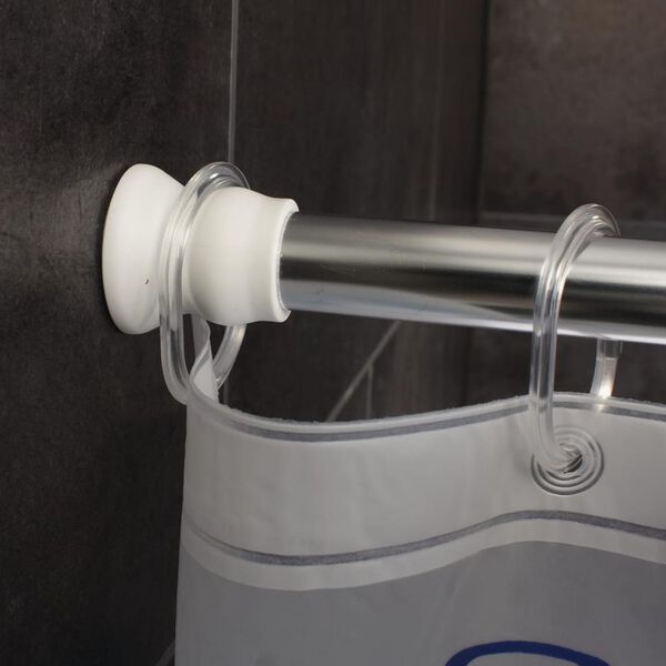 RIDDER Barra telesc&oacute;pica para cortina de ducha 110-185 cm cromo 55200