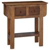 vidaXL Mesa consola de madera reciclada mixta 80x35x80 cm