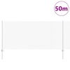 vidaXL Valla con Poste Plateado 1 x 50 m Acero