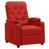 vidaXL Sill&oacute;n reclinable el&eacute;ctrico de cuero sint&eacute;tico rojo tinto