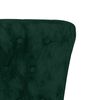 vidaXL Sill&oacute;n de respaldo alto con botones terciopelo verde oscuro