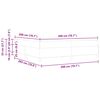 vidaXL Cama tipo Box Spring Marr&oacute;n Oscuro 200 x 200 cm tela
