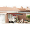 vidaXL Toldo retr&aacute;ctil aluminio y tela naranja y marr&oacute;n 3,5x2,5 m