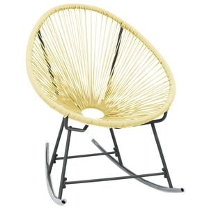 vidaXL Silla de jard&iacute;n Acapulco rat&aacute;n sint&eacute;tico beige