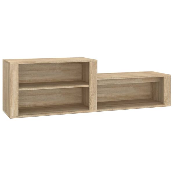 vidaXL Mueble zapatero madera contrachapada roble Sonoma 150x35x45 cm