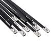 vidaXL Atadura de Cables 12 uds. 4,6 x 800 mm Negro