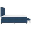 vidaXL Cama tipo Box Spring con colch&oacute;n Azul 200 x 200 cm tela