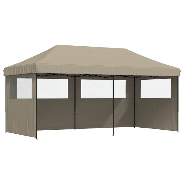 vidaXL Carpa de Fiesta Taup&eacute; 292 x 580 x 315 cm Tela Oxford
