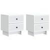 vidaXL Armario de Noche 2 pcs 43 x 34,5 x 47,5 cm Madera de Ingenier&iacute;a