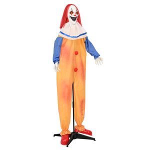 vidaXL Payaso terror&iacute;fico de Halloween SPOOKA Amarillo y Azul