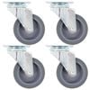 vidaXL Ruedas giratorias 4 unidades 75 mm