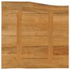 vidaXL Tablero de mesa borde natural madera maciza mango 60x60x3,8 cm