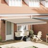 vidaXL Toldo Retr&aacute;ctil Manual Beige 400 x 300 cm Poli&eacute;ster y Acero