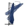 vidaXL Sombrilla voladiza de jard&iacute;n poste de aluminio azul azure 4x3 m