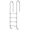 vidaXL Escalera para piscina acero inoxidable 304 54x38x184,5 cm