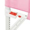 vidaXL Barandilla de seguridad cama de ni&ntilde;o rosa tela 180x25 cm