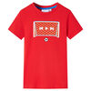 Camiseta infantil rojo 128