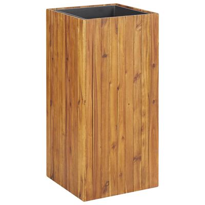 vidaXL Arriate de madera maciza de acacia 43,5x43,5x90 cm