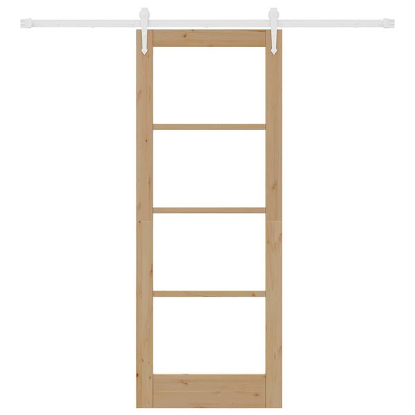 vidaXL Puerta Corredera Natural 78 x 202 cm