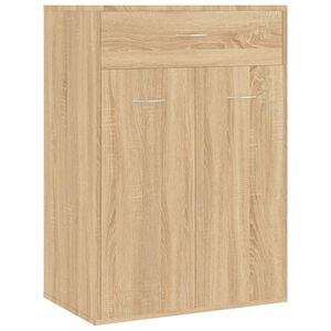 vidaXL Zapatero de madera contrachapada color roble 60x35x84cm