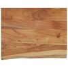 vidaXL Estante pared rectangular madera acacia borde vivo 50x40x2,5 cm