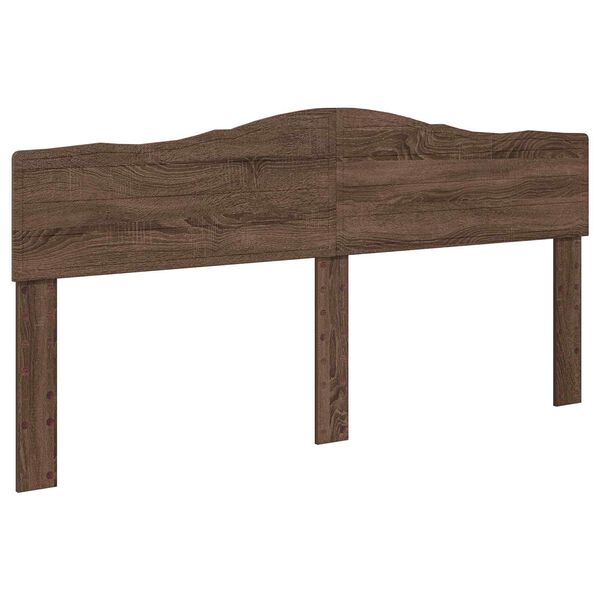 vidaXL Cabecero Roble Marr&oacute;n 200 cm Madera contrachapada