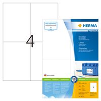 HERMA Etiquetas permanentes PREMIUM 100 hojas A4 105x148 mm