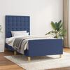 vidaXL Estructura de cama con cabecero de tela azul 90x190 cm