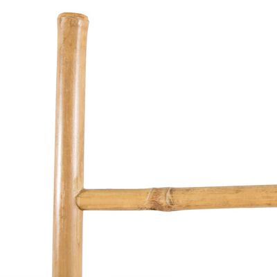 vidaXL Escalera para toallas con 5 peldaños de bambú 150 cm