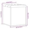 vidaXL Banco almacenaje madera ingenier&iacute;a roble artesanal 42x42x45 cm