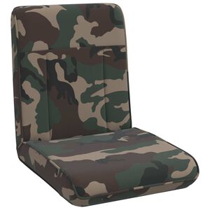 vidaXL Sill&oacute;n ajustable Verde militar Tela