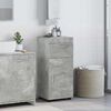vidaXL Juego de Muebles de Ba&ntilde;o TULUM Gris Concreto 37 x 31,5 x 82 cm