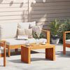 vidaXL Mesa de Café Marrón 70 x 35 x 35 cm madera maciza de acacia