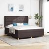 vidaXL Cama con Somier y Colch&oacute;n Gris Oscuro 90x190 cm de Tela tela