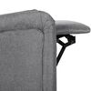 vidaXL Sill&oacute;n reclinable de tela gris claro